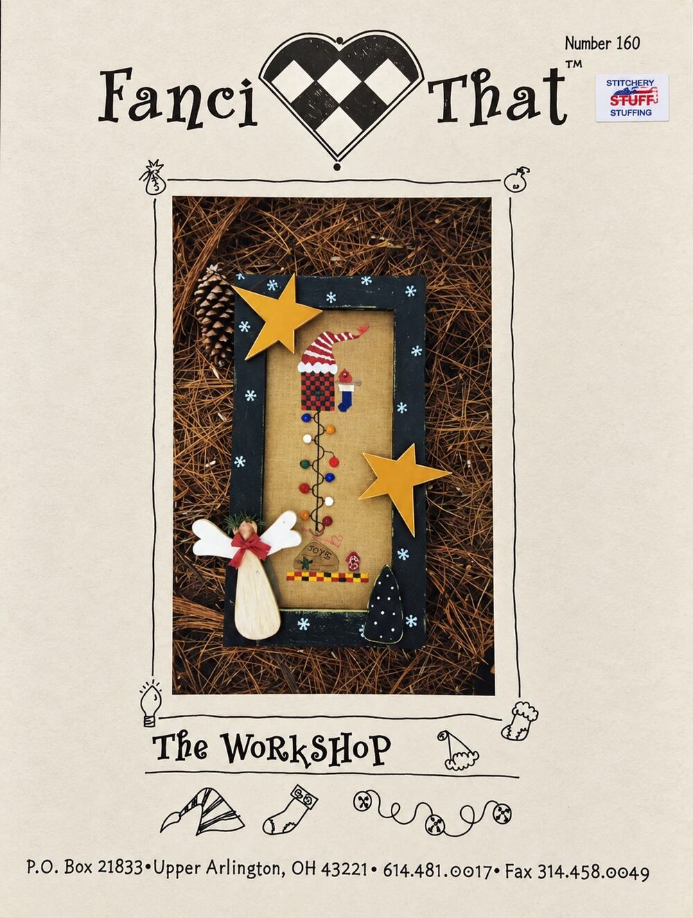 Fanci That Counted Cross Stitch Pattern The Workshop Christmas Birdhouse Holiday